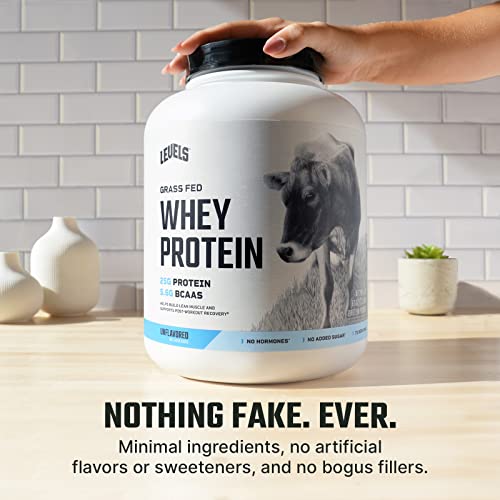 Levels Grass Fed 100% Whey Protein, No Hormones, Unflavored, 5LB Levels Nutrition uk supplements