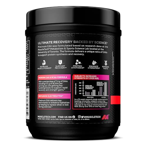 MuscleTech | Platinum 100% EAA+| Essential Amino Acids| Muscle Strength Builder MuscleTech uk supplements