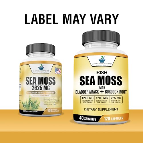 American Standard Supplements Irish Sea Moss 1200mg, Bladderwrack 1200mg American Standard Supplements uk supplements