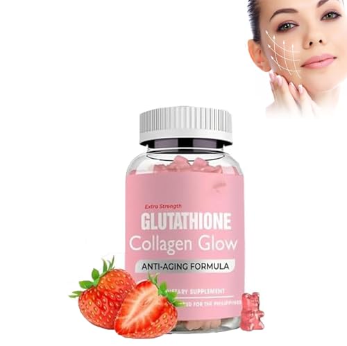 Glutathione Collagen Gummies,Glutathione Collagen Glow Gummies for Dark Spot,60 Pieces Pelinuar uk supplements