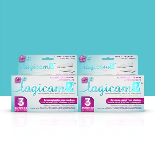 Lagicam Vaginal Yeast Infection, Antifungal 3 Day Miconazole Nitrate Treatment Cream, Relief for Itching LAGICAM V uk supplements