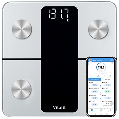 Vitafit Smart Scales for Body Weight and Fat Percentage, Weighing Professional Since 2001 Vitafit uk supplements