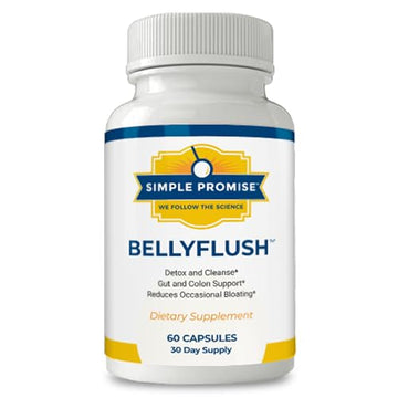 Simple Promise - BellyFlush - Detox and Colon Cleanse - Supports Digestive Health, 60 Capsules Simple Promise uk supplements