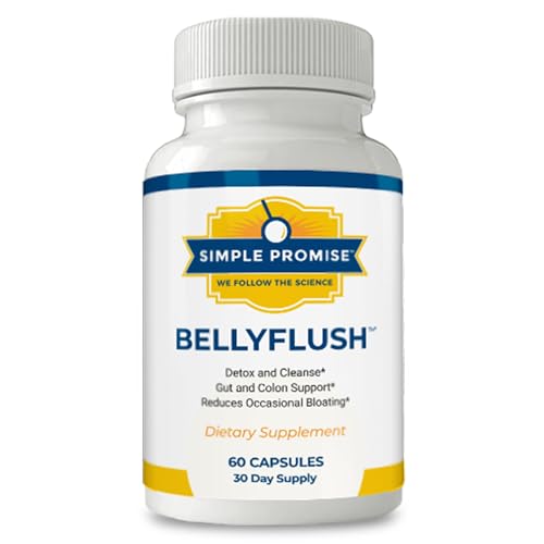 Simple Promise - BellyFlush - Detox and Colon Cleanse - Supports Digestive Health, 60 Capsules Simple Promise uk supplements
