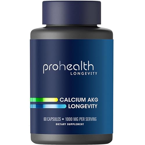 ProHealth Calcium AKG Longevity (Alpha Ketoglutarate) (1,000 mg per 2 Capsule Serving ProHealth uk supplements