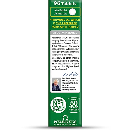 Vitabiotics Ultra Vitamin D Tablets 1000IU Optimum Level -96 count (Pack of 1) Vitabiotics Ultra uk supplements