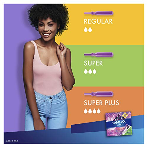 Tampax Radiant Tampons, Super Absorbency, With Leakguard Braid, Unscented, 28 Count Tampax uk supplements