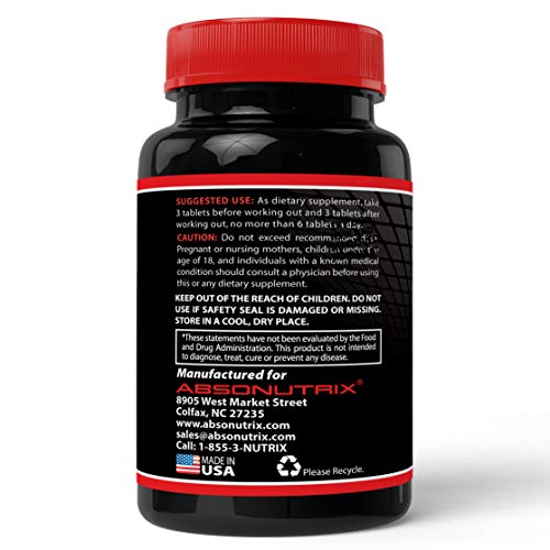 Absonutrix Xtreme Power Formula Nitric Oxide Blend 120 Tablets Absonutrix Xtreme Power Formula uk supplements