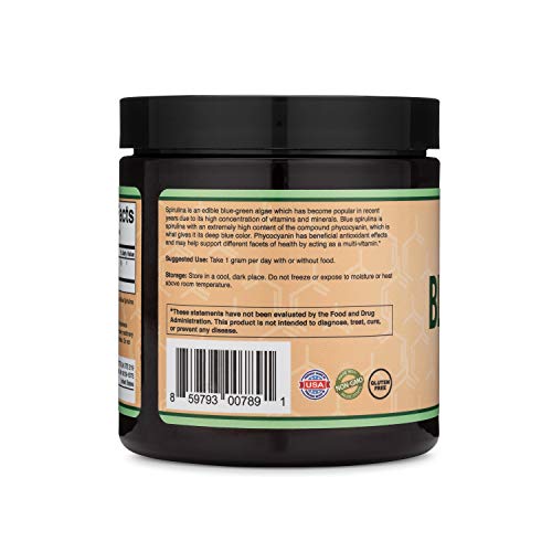 Blue Spirulina Powder - Maximum 35% Phycocyanin Content, Superfood Powder from Blue Double Wood Supplements uk supplements