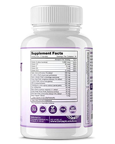Menopause Relief Supplement Weight Management - Natural Support & Energy, Hormonal Concepta Solutions uk supplements
