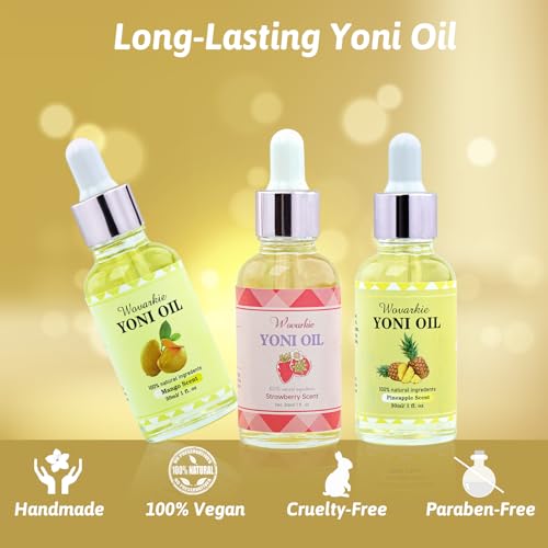3 Packs Yoni Oil for Women, 100% Natural Feminine Oil Intimate Deodorant for Women, Eliminates Odor Wovarkie uk supplements