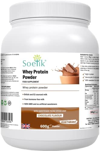 Soetik Whey Protein Powder (Chocolate Flavour) 600g Soetik uk supplements