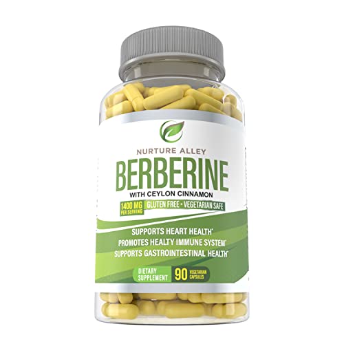 Nurture Alley Berberine Complex - Berberine HCL 1200mg Plus Organic Ceylon Cinnamon NURTURE ALLEY uk supplements