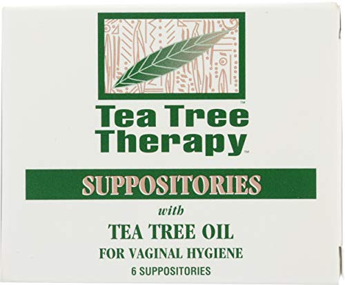 Tea Tree Therapy Vaginal Suppositories with Oil, 6 Count, White Tea Tree Therapy uk supplements