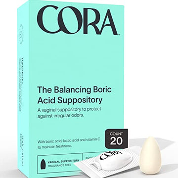 Cora Boric Acid Suppositories | Vaginal Suppository | pH Balance | Prevent Imbalance and Irregular Odor Cora uk supplements
