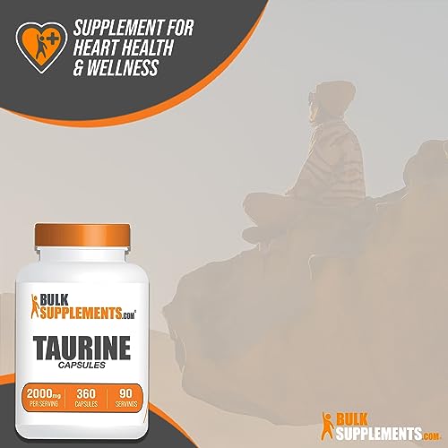 BULKSUPPLEMENTS.COM Taurine Capsules - Taurine Supplement, Taurine 2000mg BULKSUPPLEMENTS.COM uk supplements