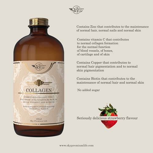 Sky Premium Life Hydrolysed Collagen Type I Food Supplement - Strawberry Taste Sky Premium Life uk supplements