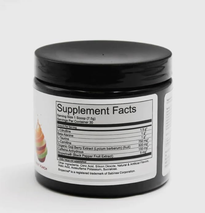 JML PreWorkout Includes GOGI Berry JML LEVITATE NUTRITION uk supplements