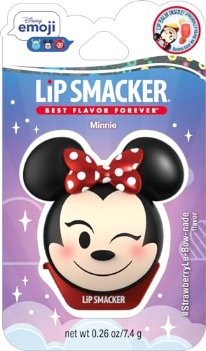 Lip Smacker Disney Minnie Mouse Emoji Lip Balm, Strawberry Lemonade Flavored, Clear, For Kids Lip Smacker uk supplements