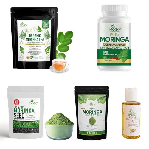MOGO Moringa Oleifera Capsules | 100% Pure Single Origin Moringa Leaf Powder Supplement MOGO uk supplements