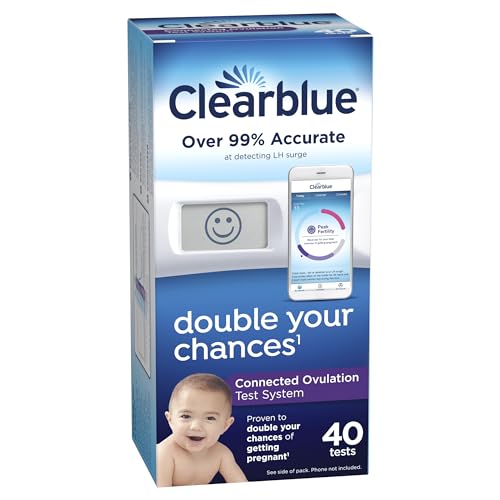 Clearblue Connected Ovulation Test System featuring Bluetooth connectivity and Advanced Clearblue uk supplements