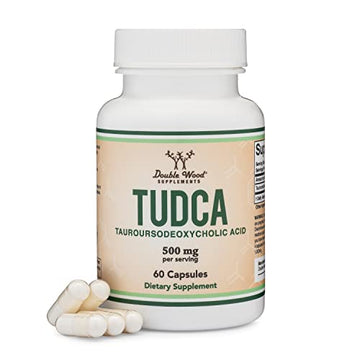TUDCA Bile Salts Liver Support Supplement, 500mg Servings, Liver and Gallbladder Double Wood Supplements uk supplements