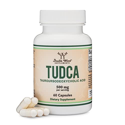 TUDCA Bile Salts Liver Support Supplement, 500mg Servings, Liver and Gallbladder Double Wood Supplements uk supplements