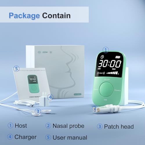 LASEPREHT Red Light Nasal Therapy Device, 650nm Red Light Device for Nose Sore Throat LASEPREHT uk supplements