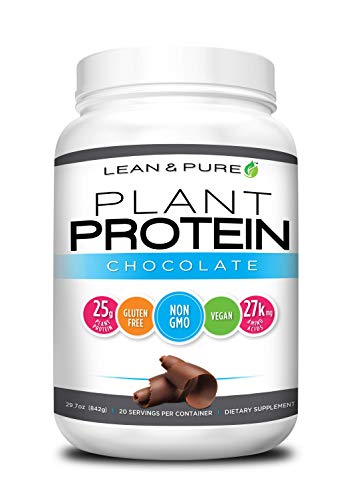 Lean & Pure Plant Protein, 25g of Protein, Non GMO, Vegan, Gluten Free. Low Carb, 842g Olympian Labs uk supplements