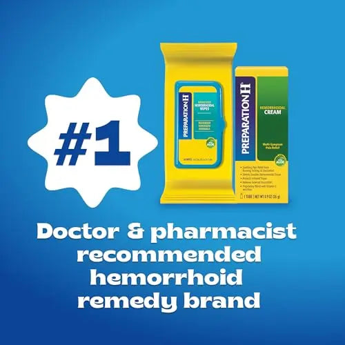 Preparation H Hemorrhoid Symptom Treatment Cream (0.9 Ounce Tube), Maximum Strength Multi-Symptom Pain Relief with Aloe Preparation H uk supplements