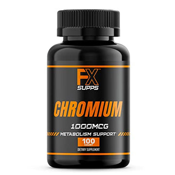 FX Supps Chromium Polynicotinate 1000 mcg (100 Capsules) Weight Management Supplements FXSUPPS uk supplements