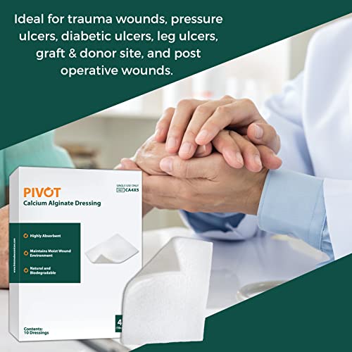 Pivot Calcium Alginate Wound Dressing – All-Natural First Aid | 4x5 Dressin LMP LINKS MEDICAL PRODUCTS INC. uk supplements