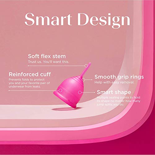 Saalt Teen Menstrual Cup - Best Sensitive Reusable Cup - Wear for 12 Hours - Tampon and Pad Alternative saalt uk supplements