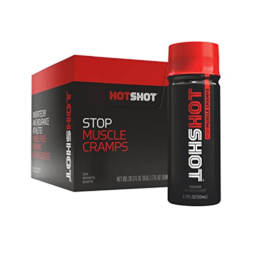 HOTSHOT Sports Shot Muscle Cramp Relief, All Natural Liquid Sports Drink, Scientifically HOTSHOT uk supplements