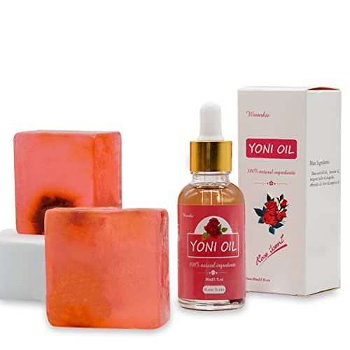 Yoni Soap Bars Vaginal Wash & Natural Yoni Oil Set Of 3, Ph Balance Eliminates Odor for Women Wovarkie uk supplements