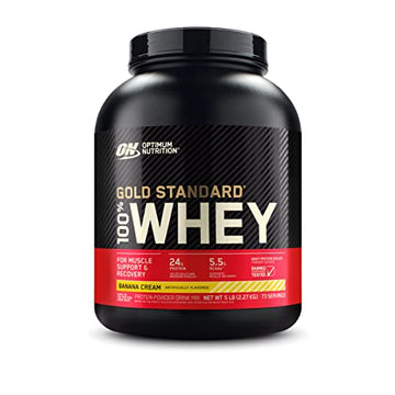 Optimum Nutrition Gold Standard 100% Whey Protein Powder, Banana Cream, 5 Pound Optimum Nutrition uk supplements