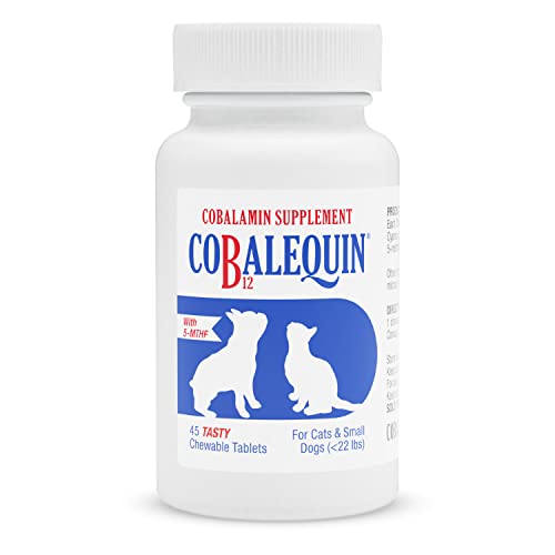 Nutramax Cobalequin B12 Supplement for Cats and Small Dogs, 45 Count (Pack of 1) Nutramax Laboratories uk supplements