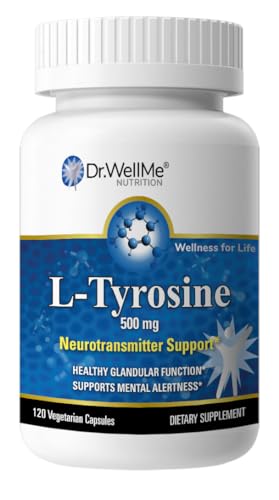 Dr.WellMe L-Tyrosine 500mg Capsules, Dietary supplements-120 Capsules DR WELLME NUTRITION uk supplements