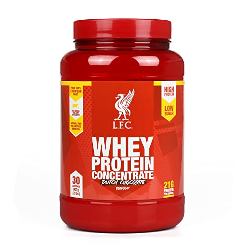 LFC Whey Protein Powder Dutch Chocolate Flavour 908g 15.5g Naturally-Occurring BCAAs Vector Consumer uk supplements