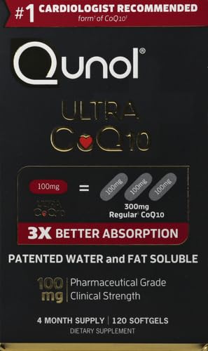 Qunol CoQ10 100mg Softgels, Ultra CoQ10 100mg, 3x Better Absorption, Antioxidant Qunol uk supplements