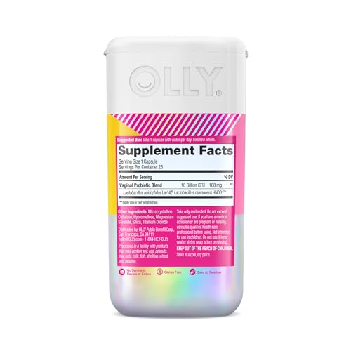 OLLY Happy Hoo-Ha Capsules, Probiotic for Women, Vaginal Health and pH OLLY uk supplements