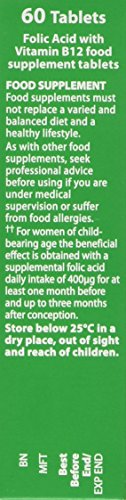 Vitabiotics Ultra Folic Acid Tablets 400 mcg Vitamin B9 with Vitamin B12-60 Tablets Vitabiotics Ultra uk supplements