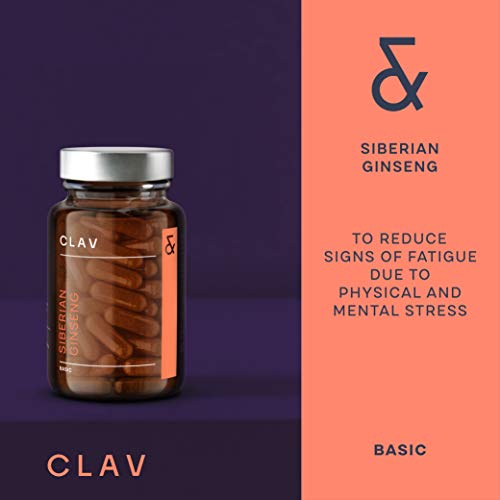 CLAV® Siberian Ginseng - 900mg Eleuthero Root Powder - Energy Supplement CLAV uk supplements
