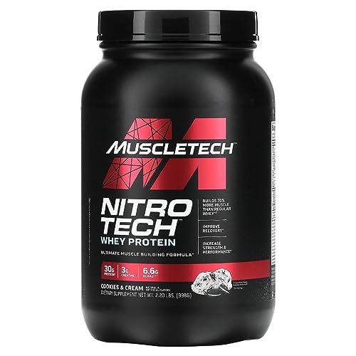 Whey Protein Powder MuscleTech Nitro-Tech Whey Protein Isolate & Peptides Protein MuscleTech uk supplements