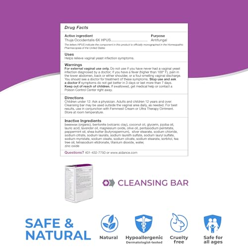 Femmesil Vaginal Soap for Relief from Yeast Infections for Women, Vaginal Itch & Irritation Aidance uk supplements