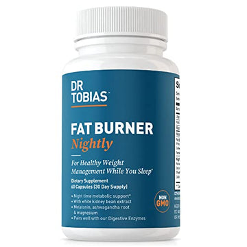 Dr. Tobias Fat Burner Nightly, Night Time Metabolic Support with White Kidney Bean Extract Dr. Tobias uk supplements