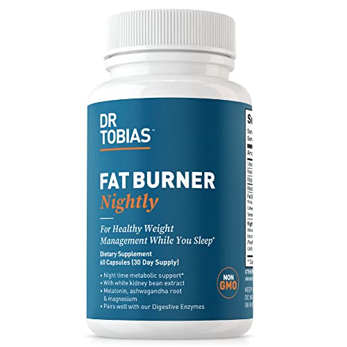 Dr. Tobias Fat Burner Nightly, Night Time Metabolic Support with White Kidney Bean Extract Dr. Tobias uk supplements