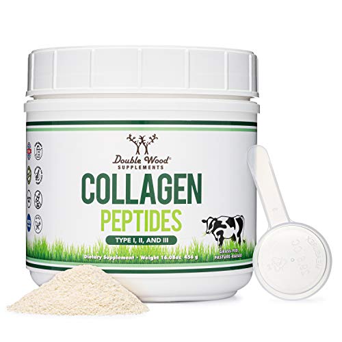 Collagen Peptides Powder - Hydrolyzed Collagen, Keto Safe - 16.08oz - Multi Type 1, 2 Double Wood Supplements uk supplements