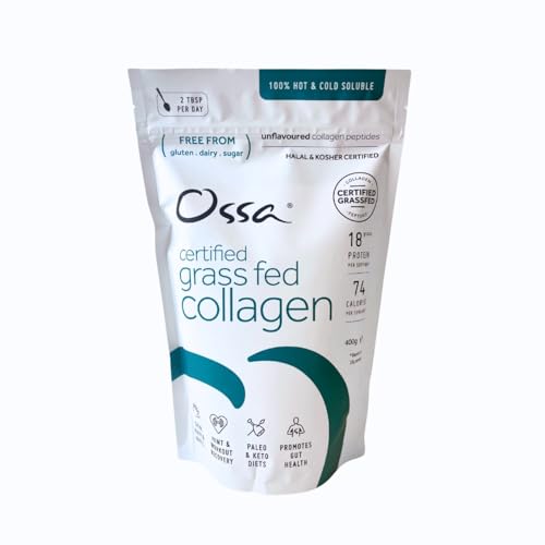 Ossa Certified Grassfed Collagen Peptides Powder-Supplement for Joint, Gut, Hair, Skin & Nails Ossa uk supplements
