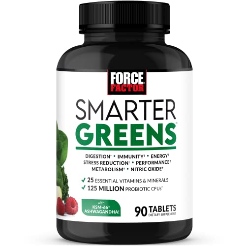 FORCE FACTOR Smarter Greens Tablets, Greens Supplement with 25+ Superfoods and Antioxidants Force Factor uk supplements